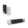 Hanah Home Mueble de TV Zebra Blanco y Negro